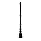 Poste Colonial Jardim Mastro N07 em Ferro Fundido Preto 180cm Fundição São Cristóvão