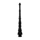 Poste Colonial Jardim N04 em Ferro Fundido 131cm Preto Fundição São Cristóvão