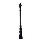 Poste Colonial Jardim N05 em Ferro Fundido 182cm Preto Fundição São Cristóvão