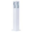 Poste De Alumínio Quadrado 50CM Aleta Inclianada Branco 14200000 Germany