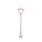 Poste de Jardim Colonial Quadrado 1,76m P7 em Aço Branco