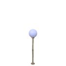Poste de Jardim com Globo de Polietileno Leitoso 1,30m p10/b15 em Aço Ouro Velho Poste de Jardim com Globo de Polietileno Leitoso 1,30m p10/b15 em Aço Ouro Velho