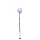 Poste de Jardim com Globo de Polietileno Leitoso 1,85m p10/b15 em Aço Ouro Velho