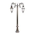 Poste de Jardim Firenze 02 Luminária Italiana Alumínio 246cm