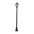 Poste de Jardim Milano LED 100W Alumínio 410cm Preto Luminárias N. Sra. da Guia