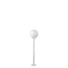 Poste de Jardim p10/b15 de 1,30m com Globo de VIdro Leitoso 15x30 Branco Poste de Jardim p10/b15 de 1,30m com Globo de VIdro Leitoso 15x30 Branco