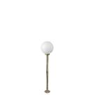 Poste de Jardim p10/b15 de 1,30m com Globo de VIdro Leitoso 15x30 Ouro Velho Poste de Jardim p10/b15 de 1,30m com Globo de VIdro Leitoso 15x30 Ouro Velho