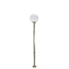Poste de Jardim p10/b15 de 1,85m com Globo de VIdro Transparente 15x30 Ouro Velho