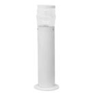 Poste Decorativo Jardim Branco 50cm Cornehl
