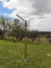 Poste duplo jnox 304 com led 2,22 mt de altuta