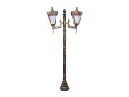 Poste Genebra para Jardim de Alumínio 02 Luminária 1,93m