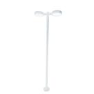 Poste Jardim Duplo LED Externo Alumínio Luz Fria 6500k