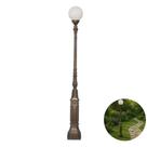 Poste Jardim em Alumínio Viena com 01 Globo - Iluminação Durável e Elegante
