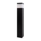 Poste luminária para jardim balizador 50cm E27 preto st222