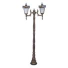 Poste Madri com 02 Luminárias Área Externa Jardim Piscina