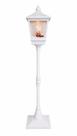 Poste Natalino 185cm Branco Enfeite Com Luz Som Neve e Movimento Bivolt Poste Natalino 185cm Branco Enfeite Com Luz Som Neve e Movimento Bivolt