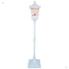 Poste Natalino Musical com Movimento e Luz 185cm Branco Enfeite Bivolt