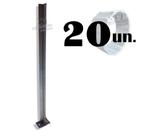 Poste para fixação para concertina 30cm parafusar - 20 un