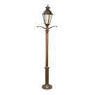 Poste para Jardim Colonial Londres de Alumínio com Luminária 2,49m Preto
