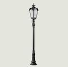 Poste Para Jardim Colonial Sinha Alumínio Preto 1.22m 15004 Poste Para Jardim Colonial Sinha Alumínio Preto 1.22m 15004