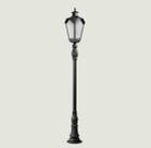 Poste Para Jardim Colonial Sinha Alumínio Preto 1.52m 15003