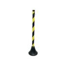 Poste Pedestal para Sinalização Zebrado em PVC - Tuboart