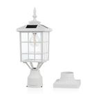Poste solar Kemeco ST4224Q-W branco IP65 ao ar livre