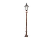Poste Verona Mini para Jardim de Alumínio 01 Luminária 1,57m