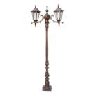 Poste Verona Mini Para Jardim De Alumínio 02 Luminária 1,42M