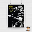 Poster Adesivo Banda Nirvana A4 (21cm x 30cm)