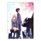 Pôster Aprils Is Your Lies Anime Art 30x40cm, papel Pôster Aprils Is Your Lies Anime Art 30x40cm, papel