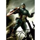 Pôster: arte de parede, pintura decorativa, Capitão América, anime retrô