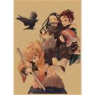 Pôster: arte de parede, pintura decorativa, Demon Slayers, anime retrô Pôster: arte de parede, pintura decorativa, Demon Slayers, anime retrô