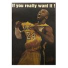 Pôster: arte de parede, pintura decorativa, Kobe Bryant, anime retrô