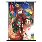 Pôster artístico com impressão de parede Genshin Impact Hutao 40x60cm