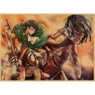 Pôster Attack on Titans Anime Art 30x42cm Papel 150g Pôster Attack on Titans Anime Art 30x42cm Papel 150g