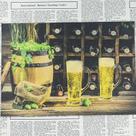 Poster Beer Drink Vintage Bar Wall Art 30x42cm