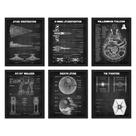 Poster BigWig Prints Star Wars Blueprints, conjunto de 6 (20x25cm)