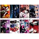 Poster Butlers Anime Art, 8 unidades/lote, preto, papel de 42 x 29 cm