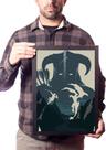 Poster Com Moldura A3 Arte Minimalista Game Skyrin