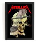Poster Com Moldura Banda Metallica Quadro 44x32cm