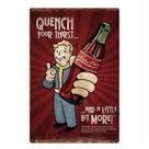 Pôster com pintura em ferro e decoração de parede vintage Nuka Cola 30x20cm Pôster com pintura em ferro e decoração de parede vintage Nuka Cola 30x20cm