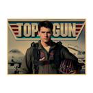Pôster com pintura Top Gun Maverick Retro Vintage 29,7x42cm