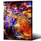 Pôster de anime Demon Slayer emoldurado para decoração de parede de quarto infantil Pôster de anime Demon Slayer emoldurado para decoração de parede de quarto infantil