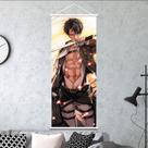 Pôster de arte de parede Attack on Titan Levi Ackerman 30x75cm