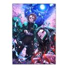 Pôster de arte de parede com imagem Demon Slayers Anime 30x40cm Papel Pôster de arte de parede com imagem Demon Slayers Anime 30x40cm Papel