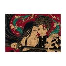 Pôster de arte de parede com imagem Demon Slayers Anime 50,5 x 35 cm