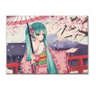 Pôster de arte de parede com imagem Hatsunes Mikus Anime Art 51,5x36cm