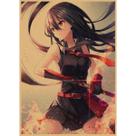 Pôster de arte de parede Decorative Pain Akames ga Killss Retro Anime