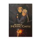 Pôster de arte de parede decorativo Howl's Moving Castles Retro Anime